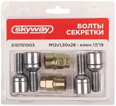 Skyway S10701004 болт-секретка M12x1.5 4 шт