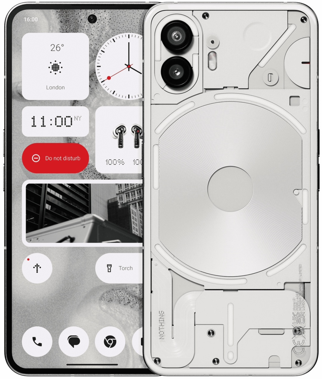 Смартфон NOTHING Phone 2 12 ГБ/512 ГБ белый