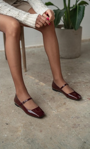 Балетки Истерика shoes бордовый