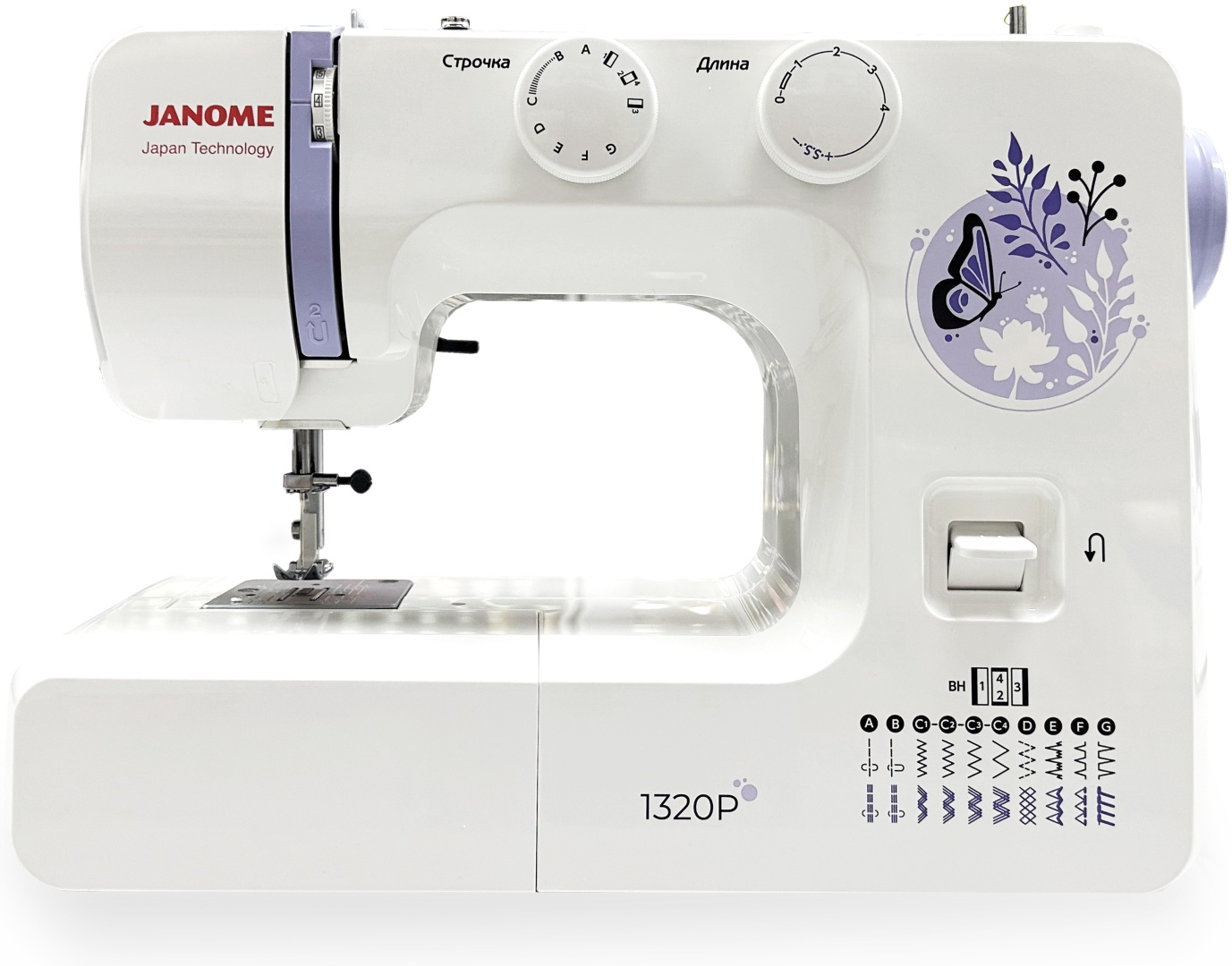 Швейная машина Janome 1320P белый