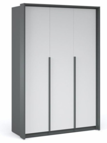 Распашной шкаф IMPERIAL Мишель 1068, 139x210х60.5 см, белый, серый