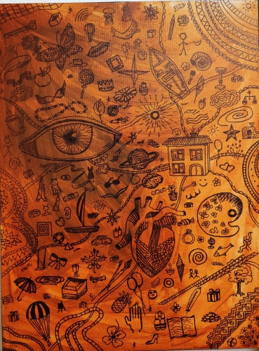 TZG картина Карта желаний 30x40 см