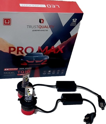 Светодиодные LED-лампы TQ10 Pro H4 Hi/Low 50W 6000K (комплект 2 шт)