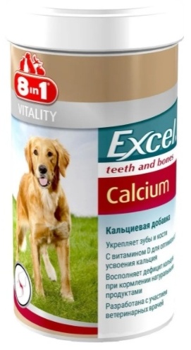 8 in 1 Excel Calcium кальциевая добавка в корм 880 таблеток