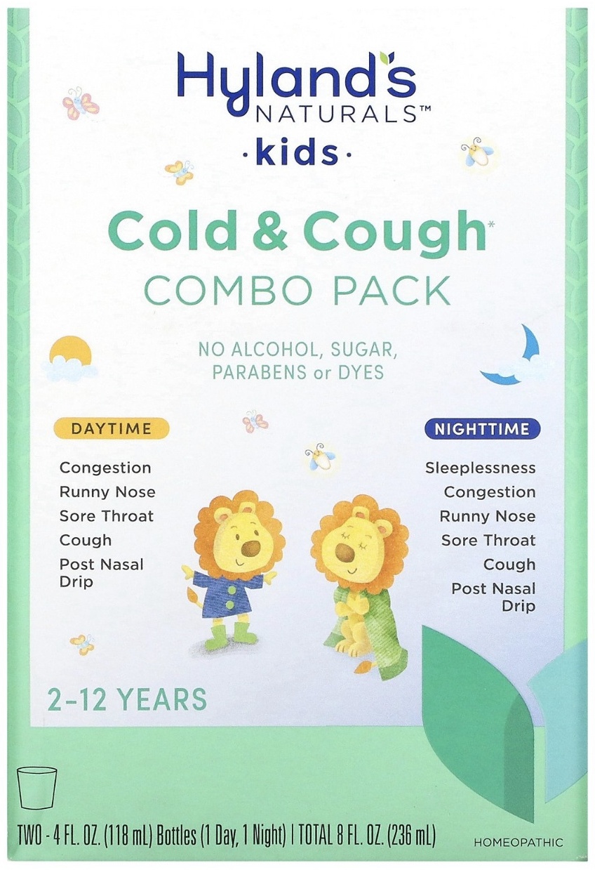 Купить Hyland's БАД 4 Kids, Cold & Cough, Daytime & Nighttime Value ...
