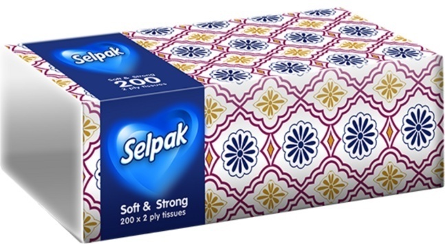 Салфетки Selpak Soft & Strong 200 шт