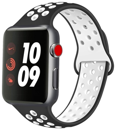 Ремешок для Apple Watch Series 4, Watch Series 5, Watch Series 6, Watch SE, Watch SE 2nd Gen черный