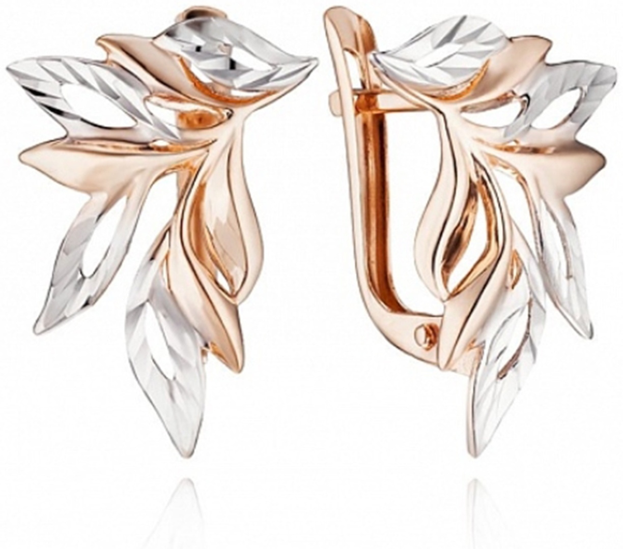 Серьги Lucente EAR-LU-585-655634 вес 2.355 г золото, без вставок