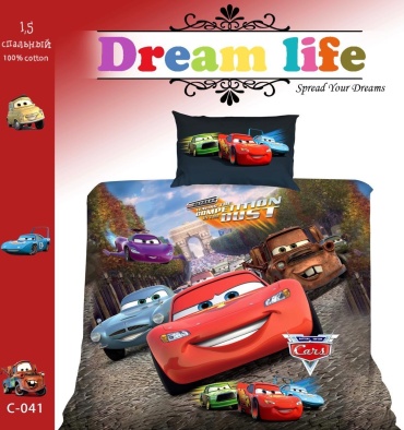 Комплект Dream life 1.5-спальный хлопок, поплин, : 50x70 см