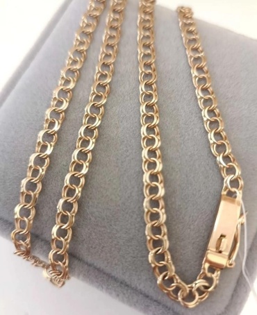 GOLD ZAMIRA Bant0202 длина 55 см, вес 10.1 г золото, плетение бисмарк