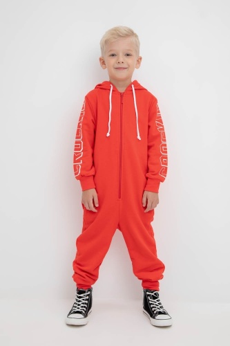 Комбинезон с брюками Crockid красный
