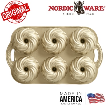 NORDIC WARE USA форма Swirl Bundtlette , металл