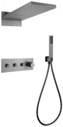 Abber душевой набор (гарнитур) Rund AF8752NG скрытого монтажа без излива, термостат, никель