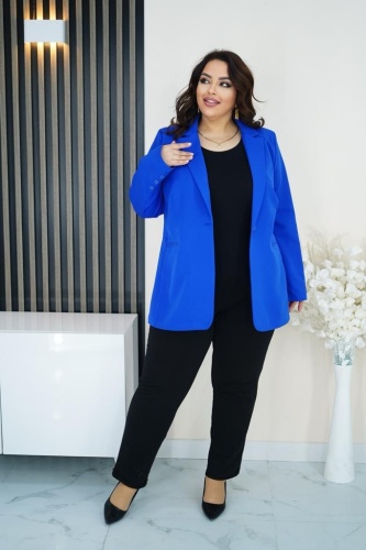 Пиджак свободного кроя FARIDA MODA синий