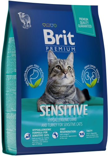 Brit Sensitive при чувствительном пищеварении ягненок, индейка 0.4 кг
