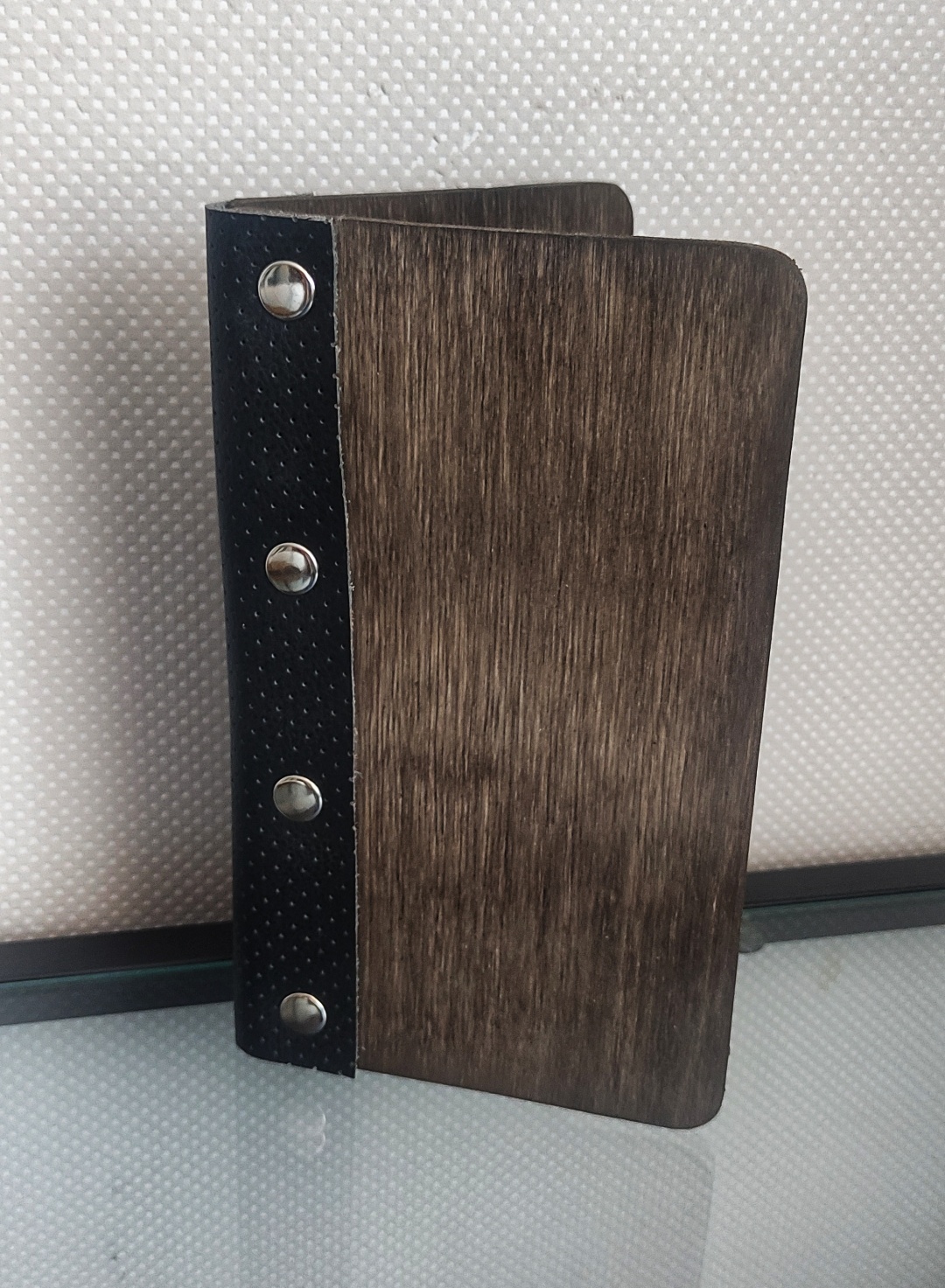 Счетница книжка Doskikz 20x11 см, дерево, серый
