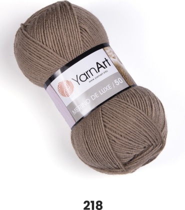 Моток YarnArt Merino de luxe 218 Кофе с молоком 280 м 100 г