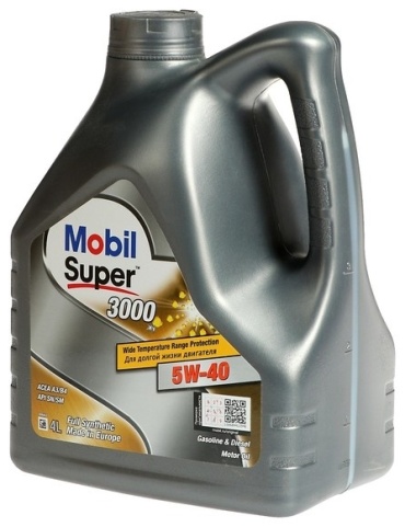 Синтетическое MOBIL Super 3000 X1 5W-40 4 л