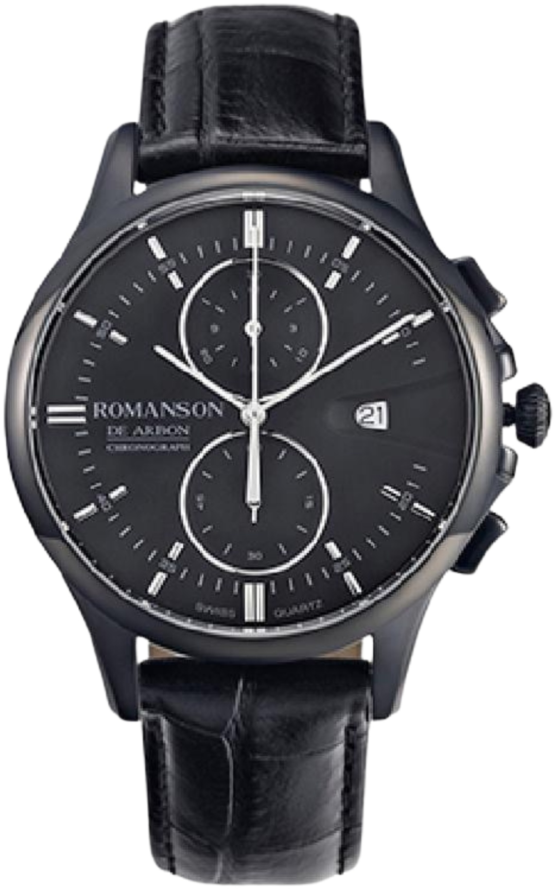 Кварцевые ROMANSON CA5A09 black нержавеющая сталь