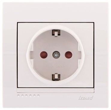 Розетка Lezard 702-0202-124 Deriy, белый