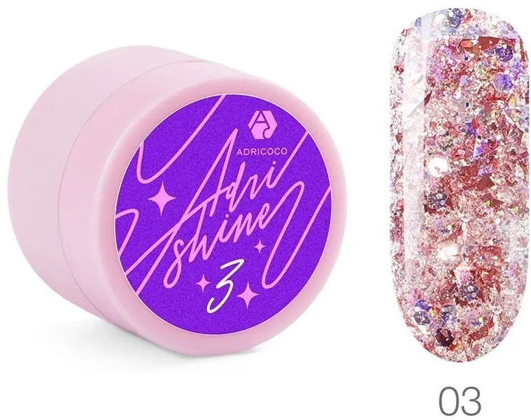 ADRICOCO гель для дизайна Adri Shine 03 5 мл