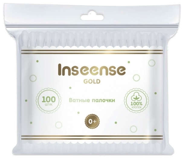Inseense ватные палочки Gold 100 шт