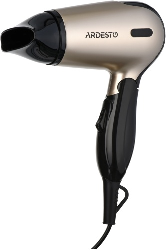 Ardesto HD-503T компактный фен черный, золотой