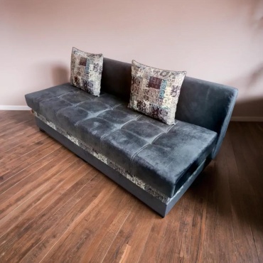 Тахта Divan Kosta 090909, 185х75 см, обивка флок, серый