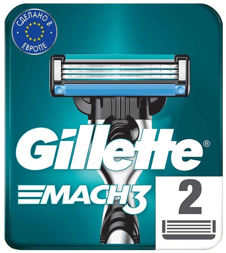 Купить Gillette Mach 3 сменные кассеты 2 шт в кредит в Алматы – Kaspi ...