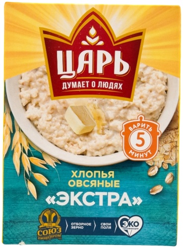 ЦАРЬ каша овсяная экстра 400 г