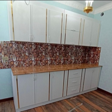 Кухонный гарнитур Royal Brand Роял, 260x210х60 см, ЛДСП, белый