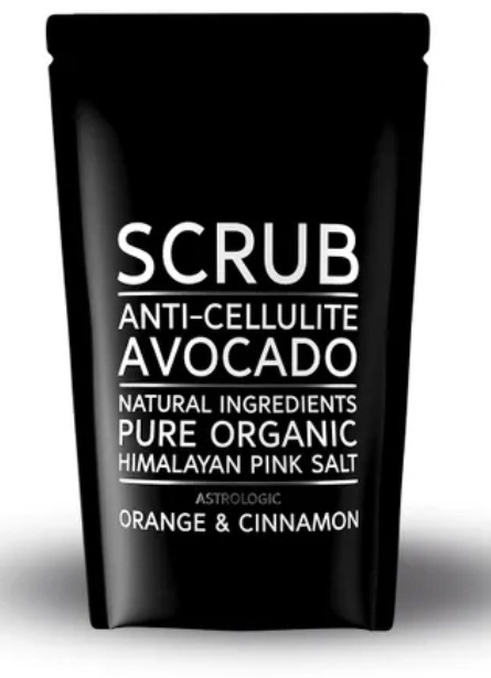 Astrologic скраб Anti-Cellulite Avocado Orange Cinnamon для ног, для тела 200 мл