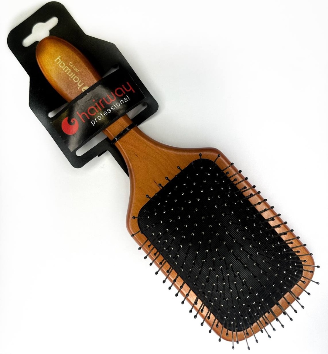 Hairway массажная расческа HW 08173 коричневый