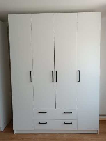 Распашной шкаф Ai home Lux 4d, 160x220х50 см, белый