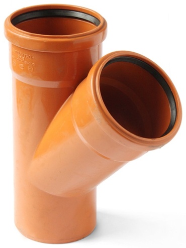 Тройник косой 200х200х45* PP-B наруж кан уп 2 шт Pro Aqua Terra РРН700202045