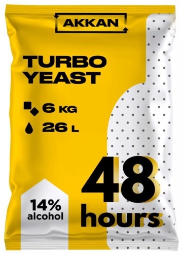 AKKAN Turbo Yeast 48 дрожжи спиртовые 135 г
