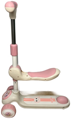 SCOOTER 3 в 1 м розовый-белый