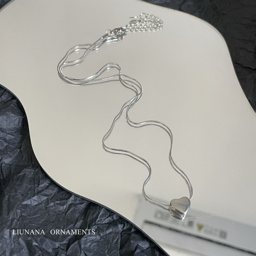 Цепь Stainless Steel длина 45 см титан, медицинская сталь без вставок