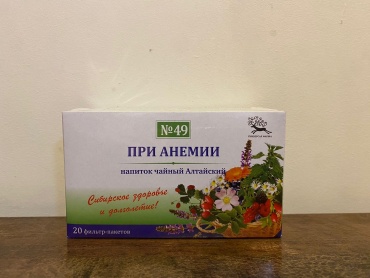Алтайские травы фито-чай №49 При анемии 30