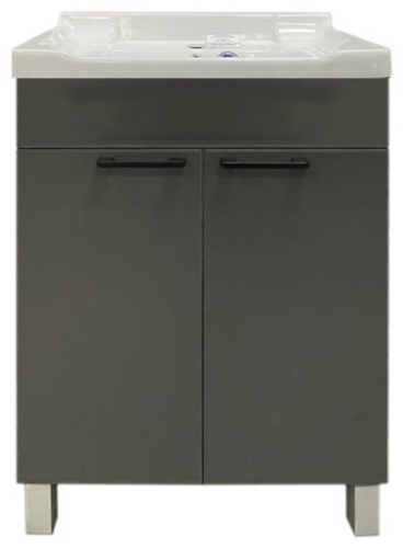 Тумба с раковиной ORBITA-4 Тумба ORBITA-4 NEO, 60x85x47 см, графит