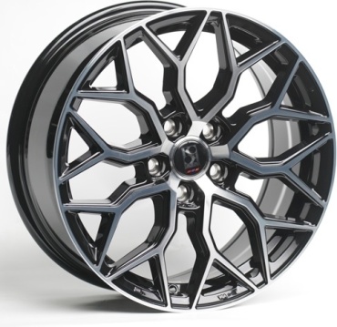 Koko Kuture SL507 8x18/5x114.3 D73.1 ET38 4 диска черный, серебристый