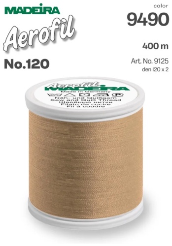 Нить универсальная Madeira Aerofil №120 400 м 9125-9490