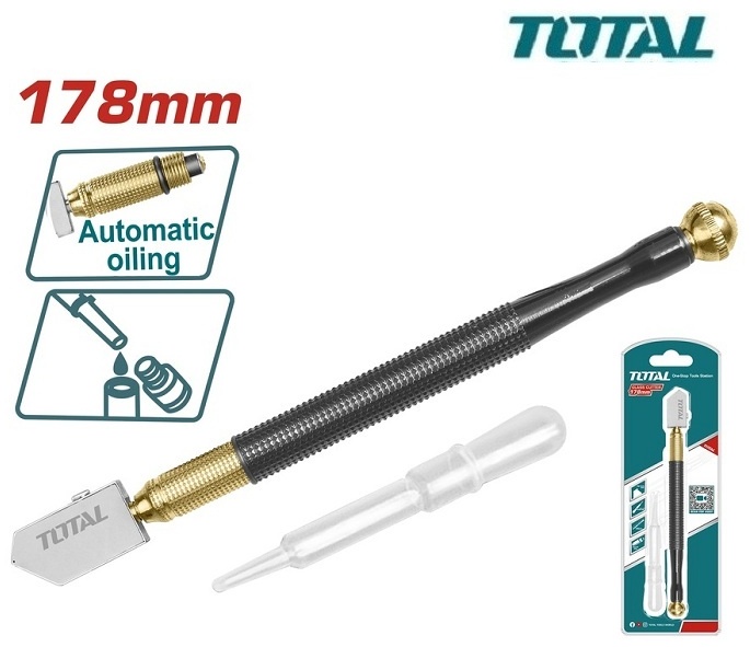 Total роликовый стеклорез THT561781