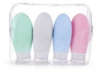 Флакон дорожный наливным путем силикон 100 мл 4 шт