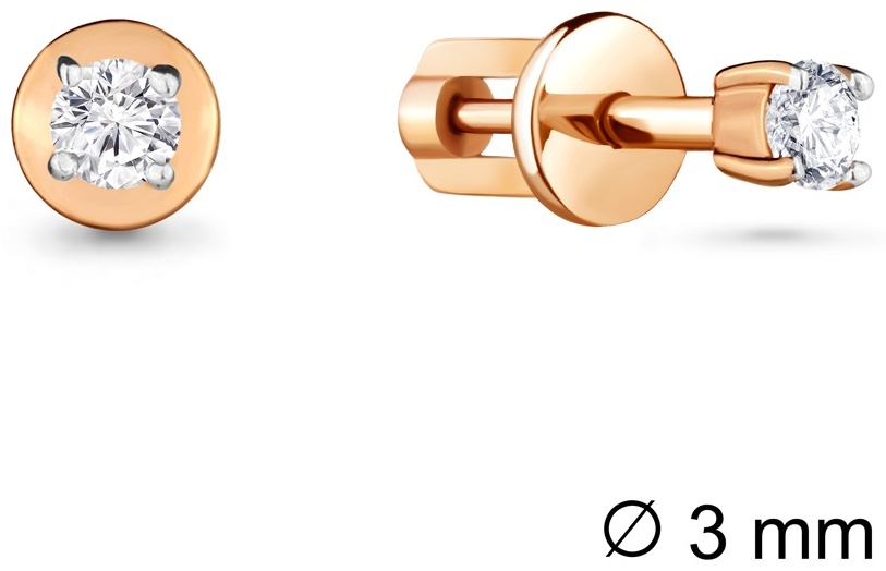 Пусеты AQUAMARINE 416871А.6 вес 1.13 г серебро, фианит