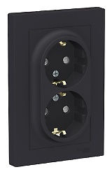 Розетка Systeme electric 300200515_, антрацит