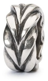 Шарм-стоппер Trollbeads Лисий хвост TAGBE-10197 вес 1.8 г серебро, без вставок