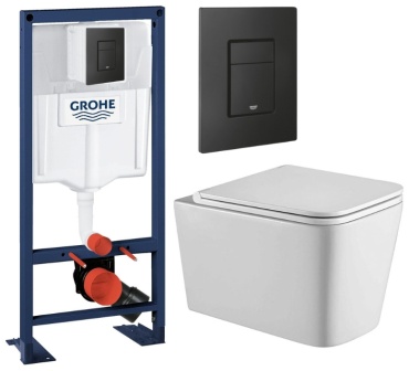 Hans унитаз с инсталляцией Grohe Rapid SL, санфаянс