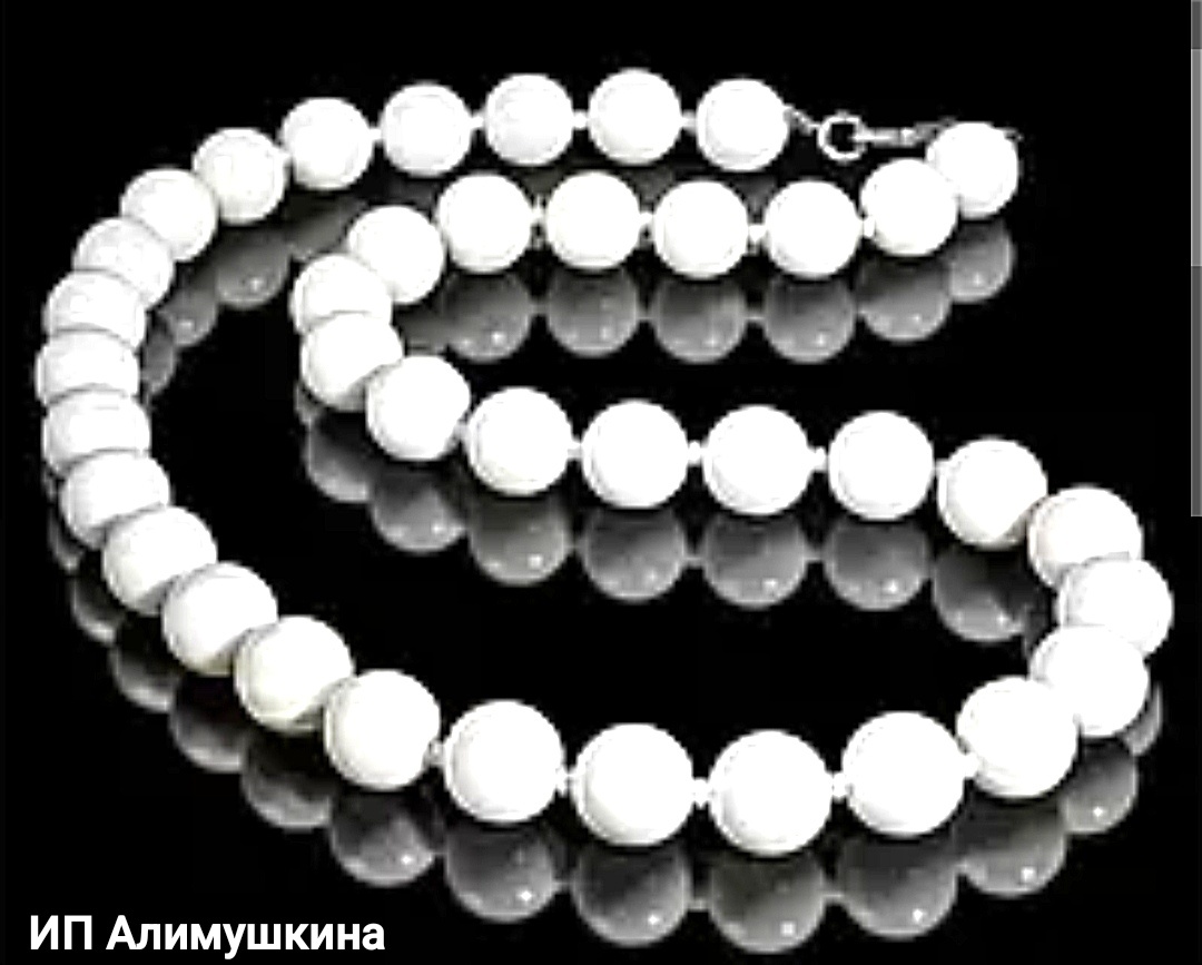 Бусы 1084015_199488435 длина 50 см жемчуг жемчуг