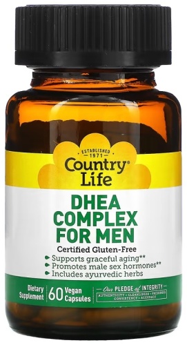 Country Life iHerb БАД DHEA Complex for Men 60 капсул